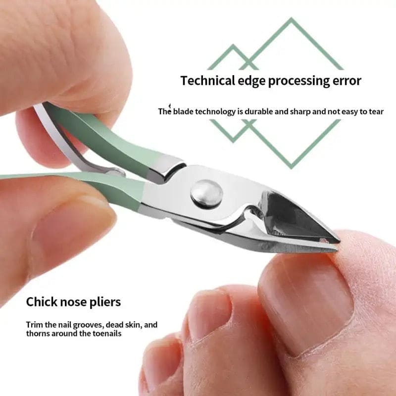 Stainless Steel Professional Manicure Pedicure Grooming Nail Clipper Kit Set For Women (16 Pcs)