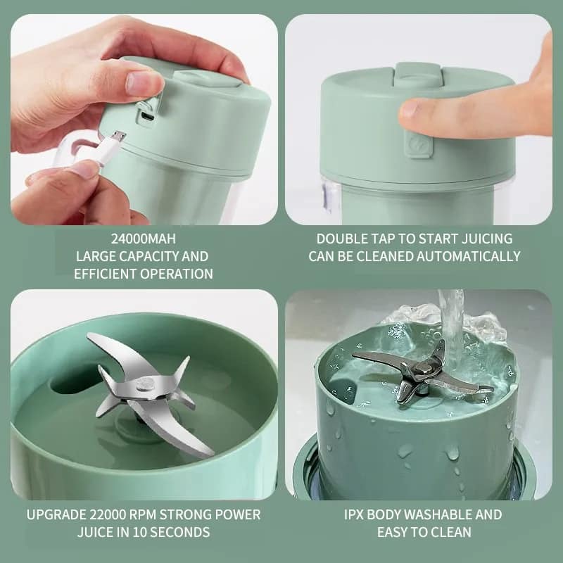 Portable Mini USB Rechargeable Juicer Blender