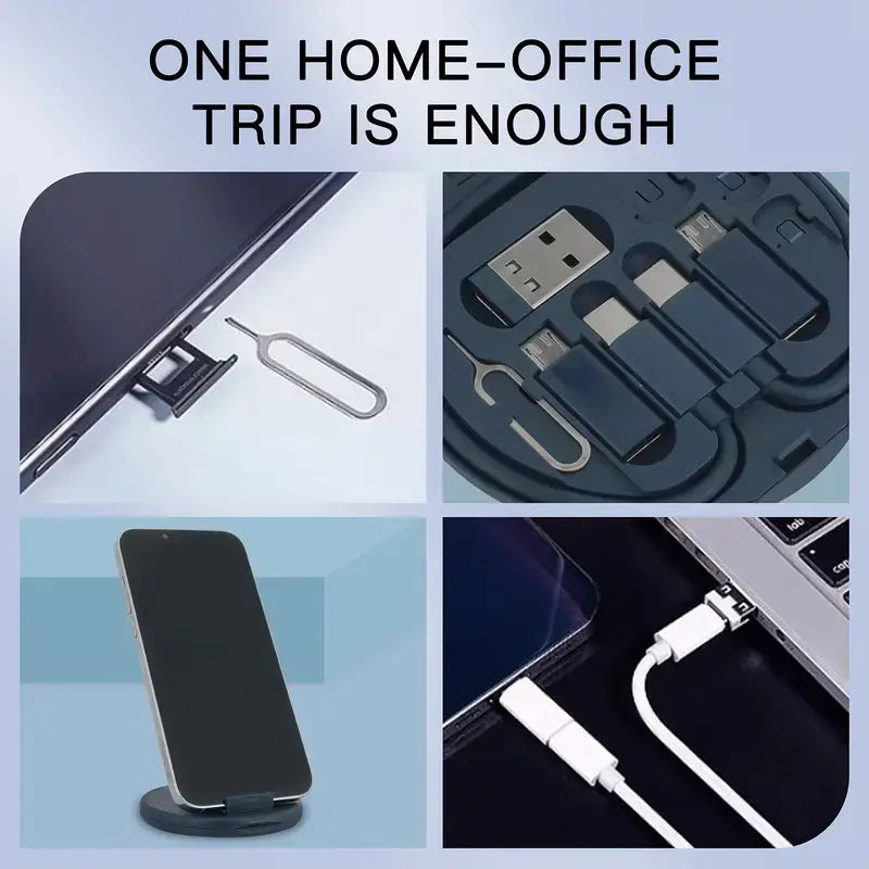 5 in 1 Portable Multifunctional 60W Charging Data Cable Set
