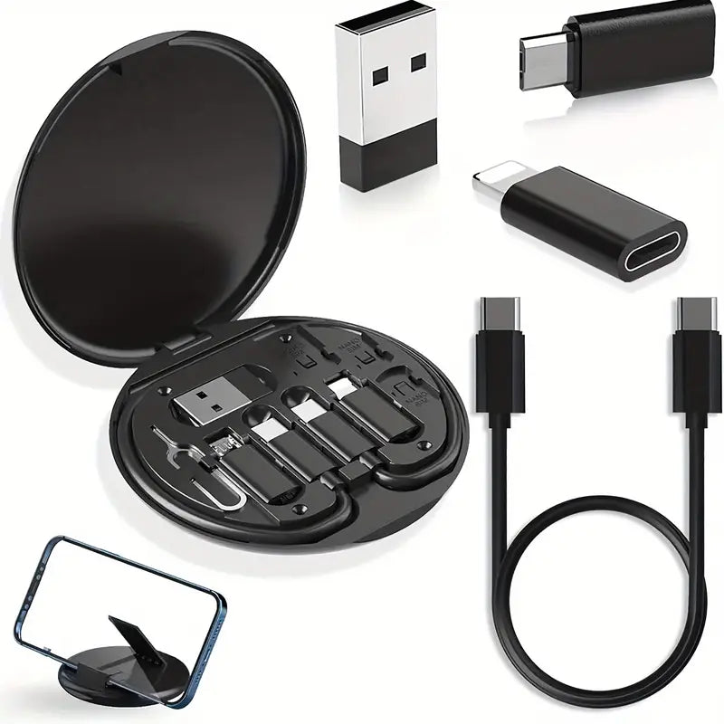 5 in 1 Portable Multifunctional 60W Charging Data Cable Set