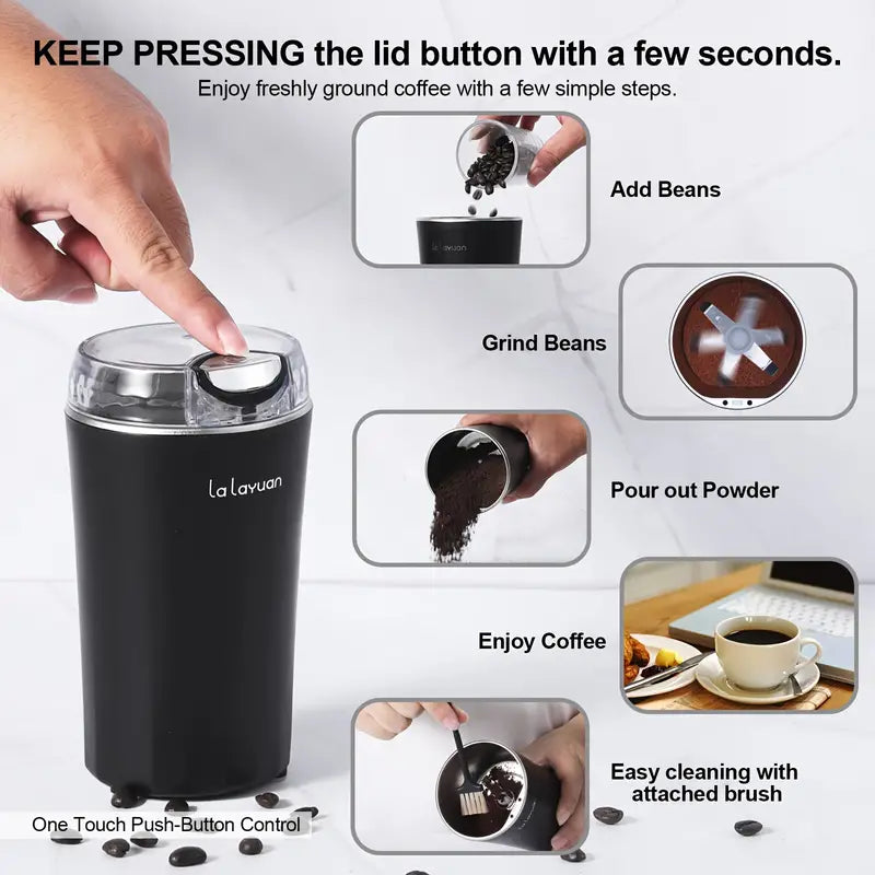 Portable Multi-Functional Electric Stainless Steel Herbs