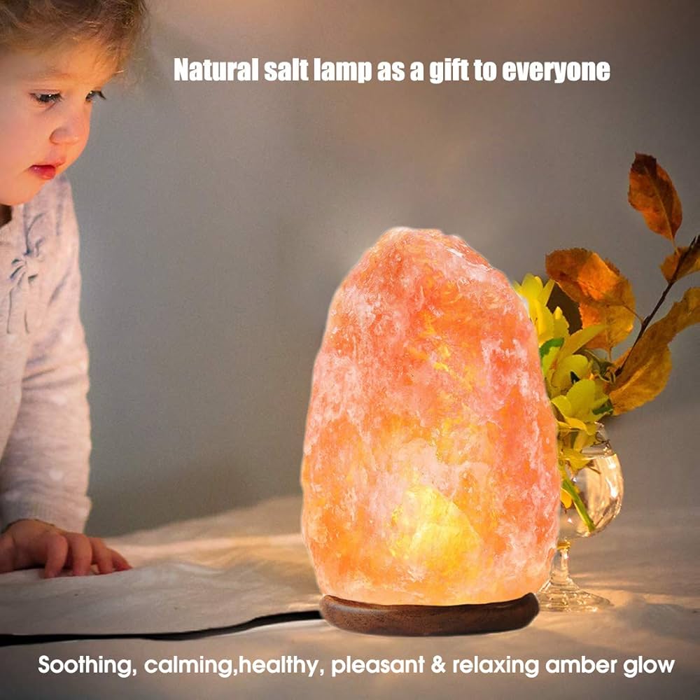 Natural Himalayan Salt Lamp USB Powered Air Healing Night Light