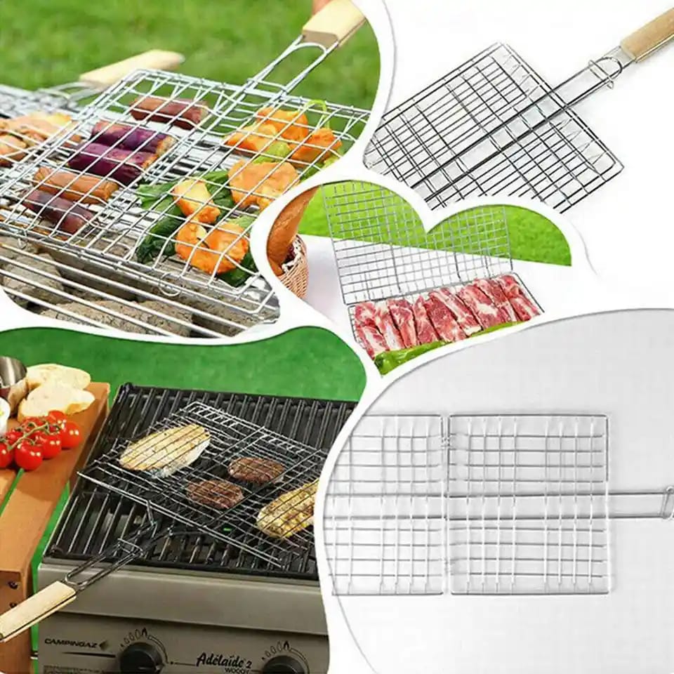 Multi Purpose Stainless Steel Barbecue Portable BBQ Grill Roast
