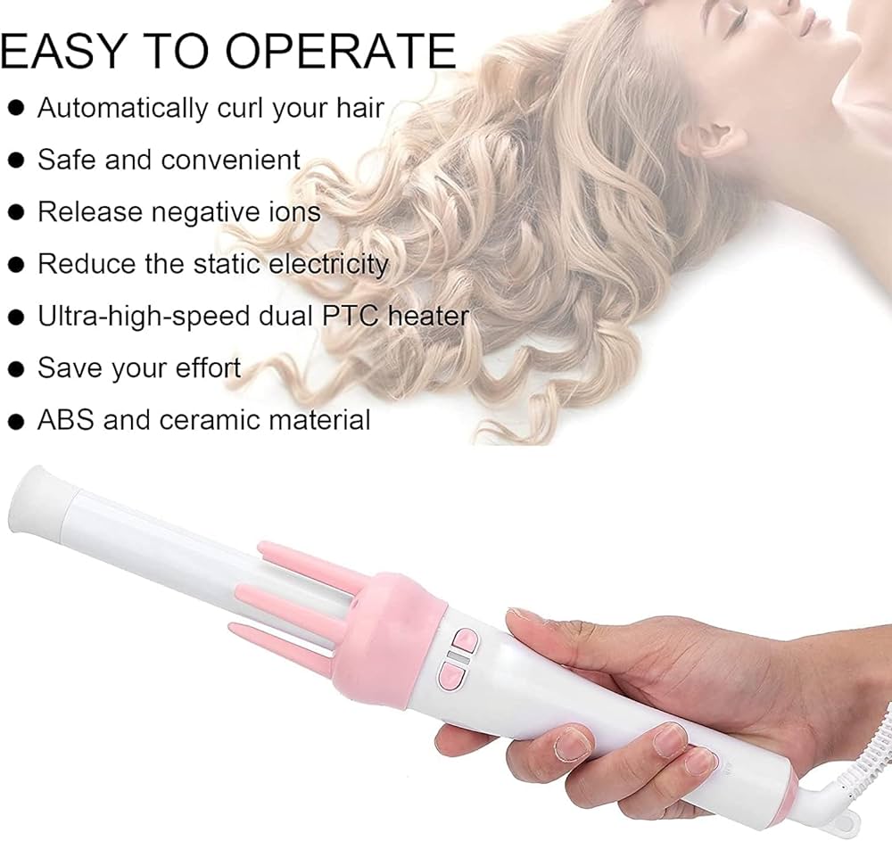 360° Rotation Automatic Ceramic Hair Roller Curling Iron Styling Wand