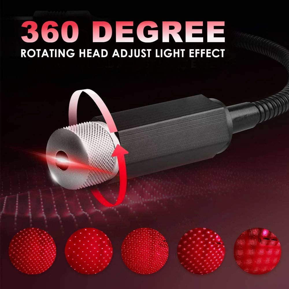 USB Star Night Light Projector with 9 Functional Modes