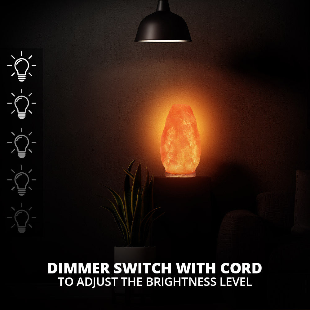 Natural Himalayan Salt Lamp USB Powered Air Healing Night Light
