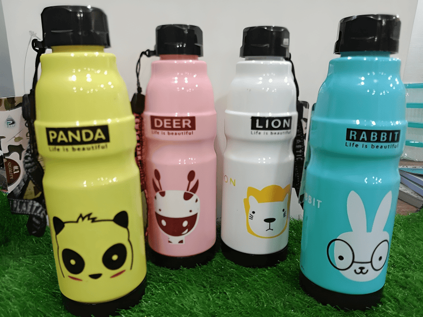 (Pack of 3) Commando Kids School Water Bottle For Home and Outdoor Use