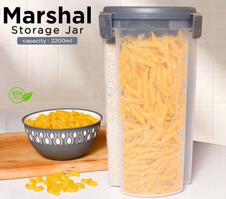 New 3 In 1 Marshal Storage Jar 2200ML For Food Storage Organizer Use