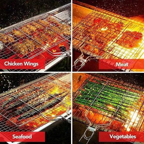 Multi Purpose Stainless Steel Barbecue Portable BBQ Grill Roast