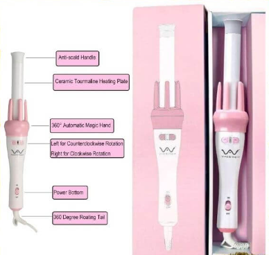 360° Rotation Automatic Ceramic Hair Roller Curling Iron Styling Wand