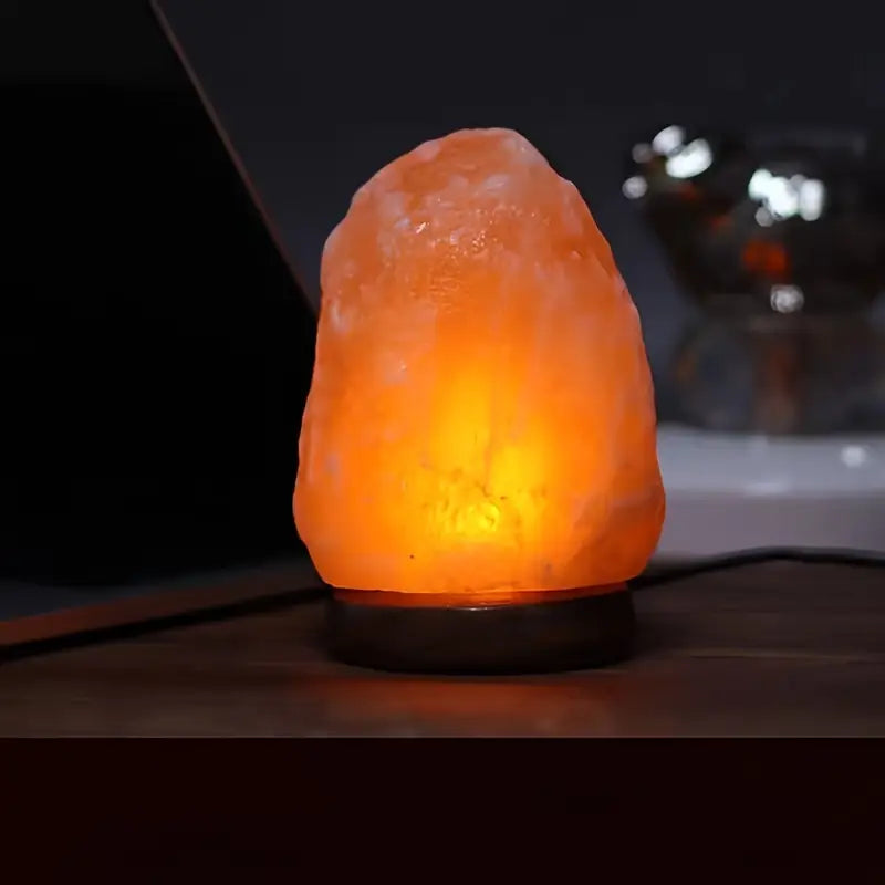 Natural Himalayan Salt Lamp USB Powered Air Healing Night Light