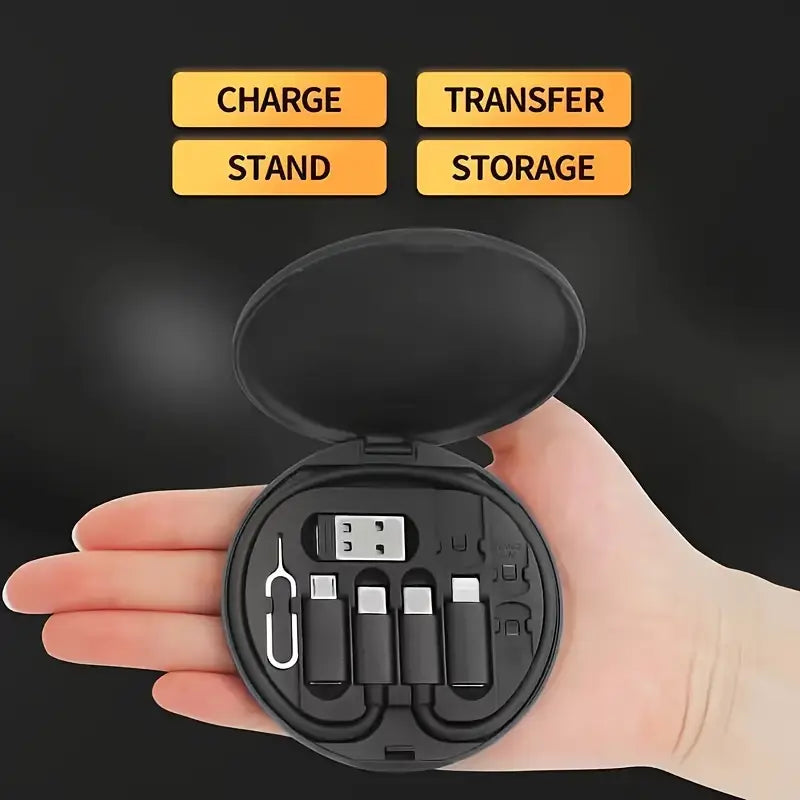 5 in 1 Portable Multifunctional 60W Charging Data Cable Set