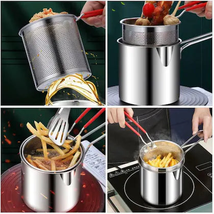 Multi Functional Stainless Steel Rust Resistant 1200ML Deep Fryer