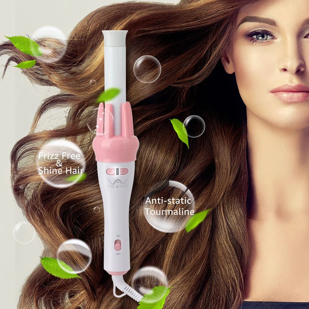 360° Rotation Automatic Ceramic Hair Roller Curling Iron Styling Wand