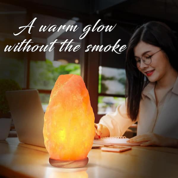 Natural Himalayan Salt Lamp USB Powered Air Healing Night Light