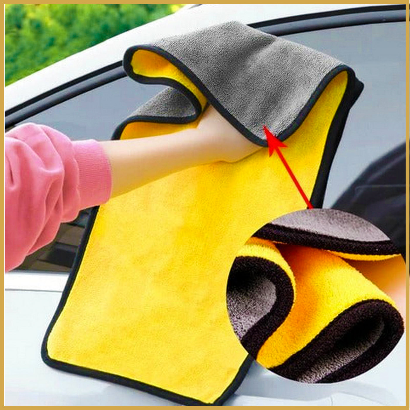 (Pack of 3) Microfiber Multifunctional Cleaning Cloth