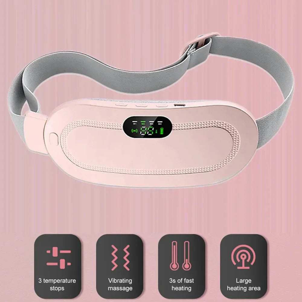Portable Menstrual Heating Pad with 3 Heat Levels & 3 Vibratio